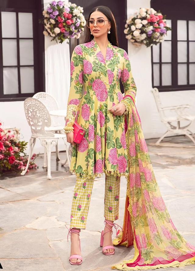 MPrints by Maria B Embroidered Lawn Suits Unstitched 3 Piece MB24P 3A