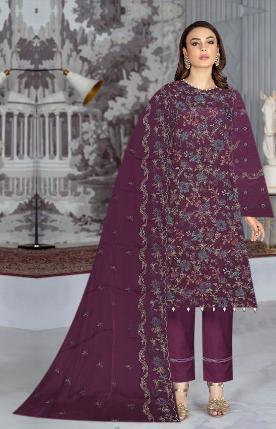 Jan E Adaa Lawn Embroidered Suit 03