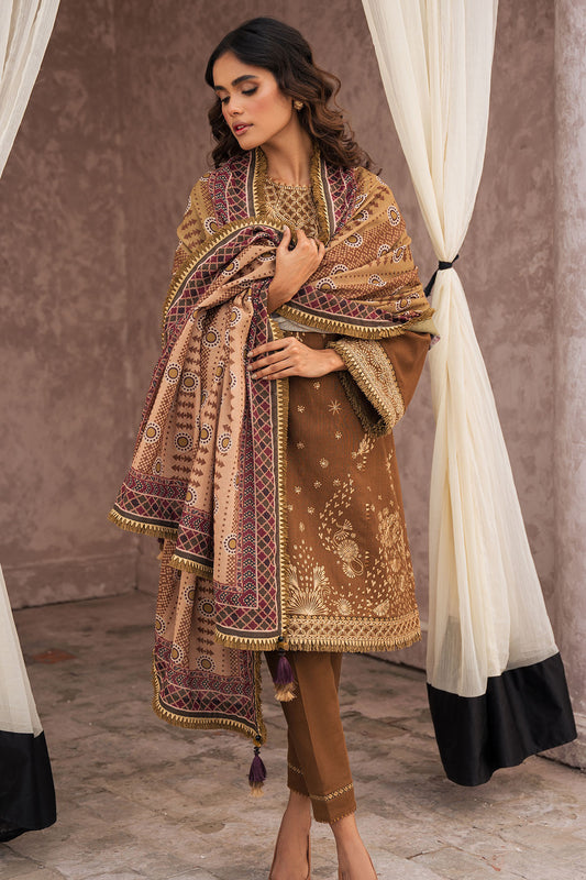 Dastak By Delia Khaddar Embroidered Suit D-03 Ruh