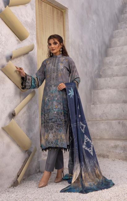 Hazel By Shaista Lawn Embroidered Suit 423