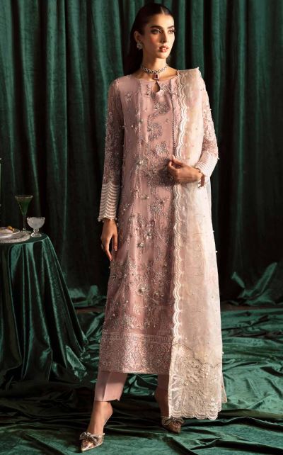 Elanora by Nureh Embroidered Chiffon Suits Unstitched 4 Piece NEL-44