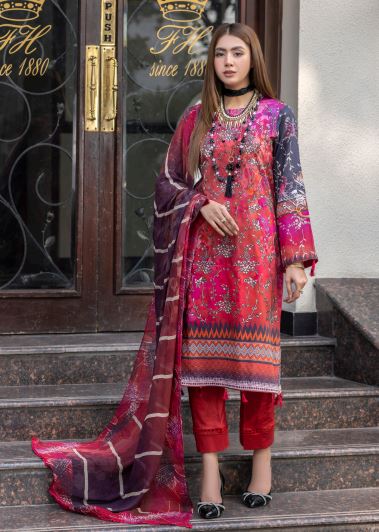 Eleganza Lawn Embroidered Suit EG-46