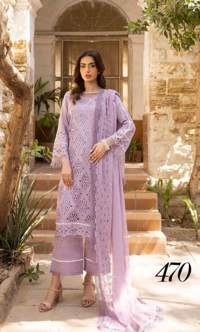 Shaista Lawn Embroidered Suit 470