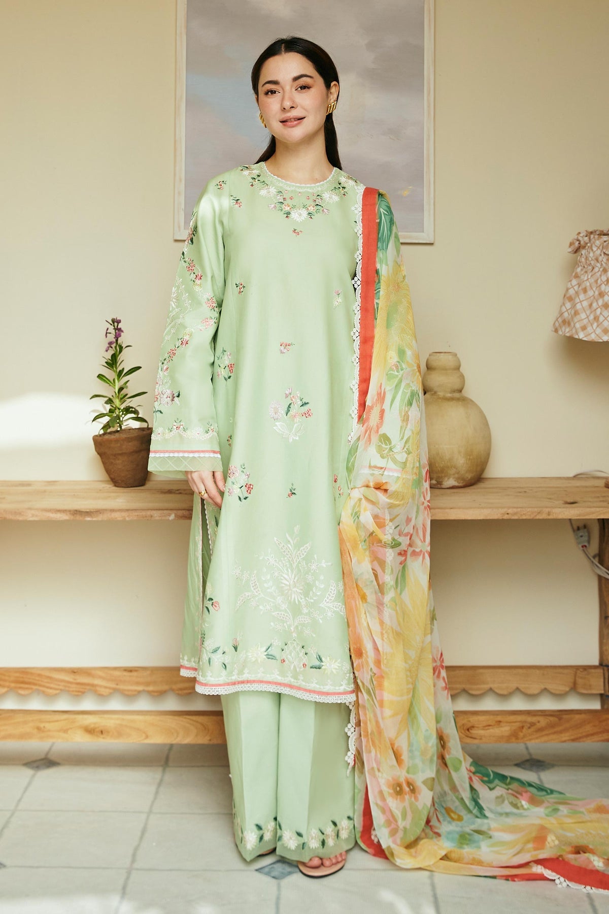 Coco By Zara Shahjahan Lawn Embroidered Suit 04A