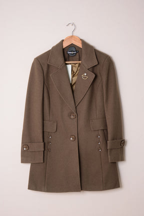 Ladies Winter Long Coats YKN-461 D RUST