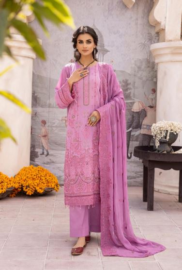 Shaista Swiss Lawn Embroidered Suit 505