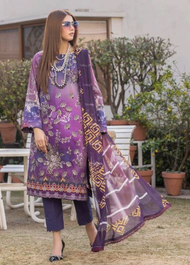 Eleganza Lawn Embroidered Suit EG-53