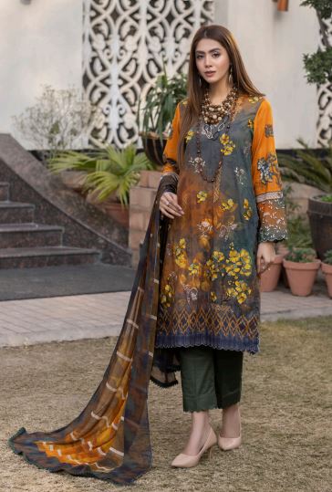 Eleganza Lawn Embroidered Suit EG-55