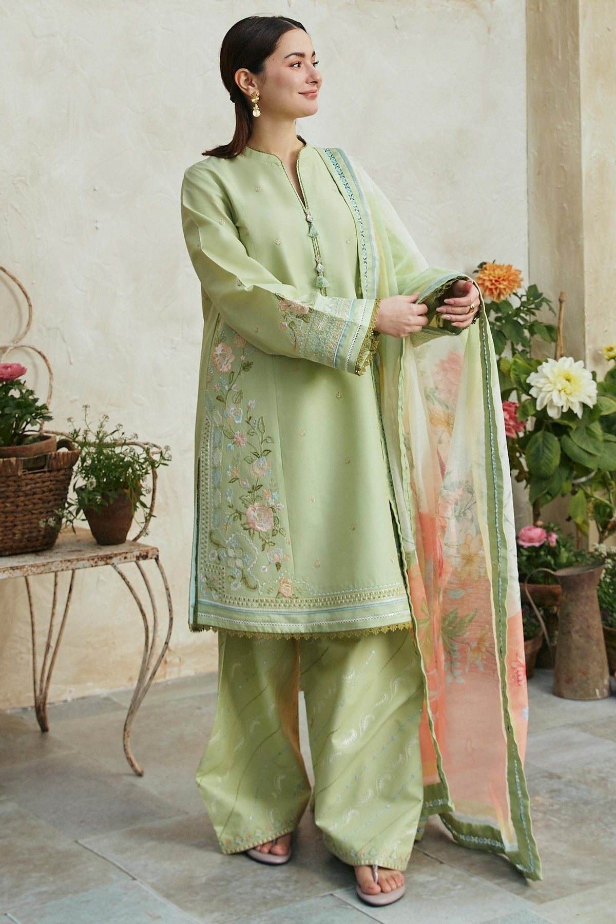 Coco By Zara Shahjahan Lawn Embroidered Suit 05B