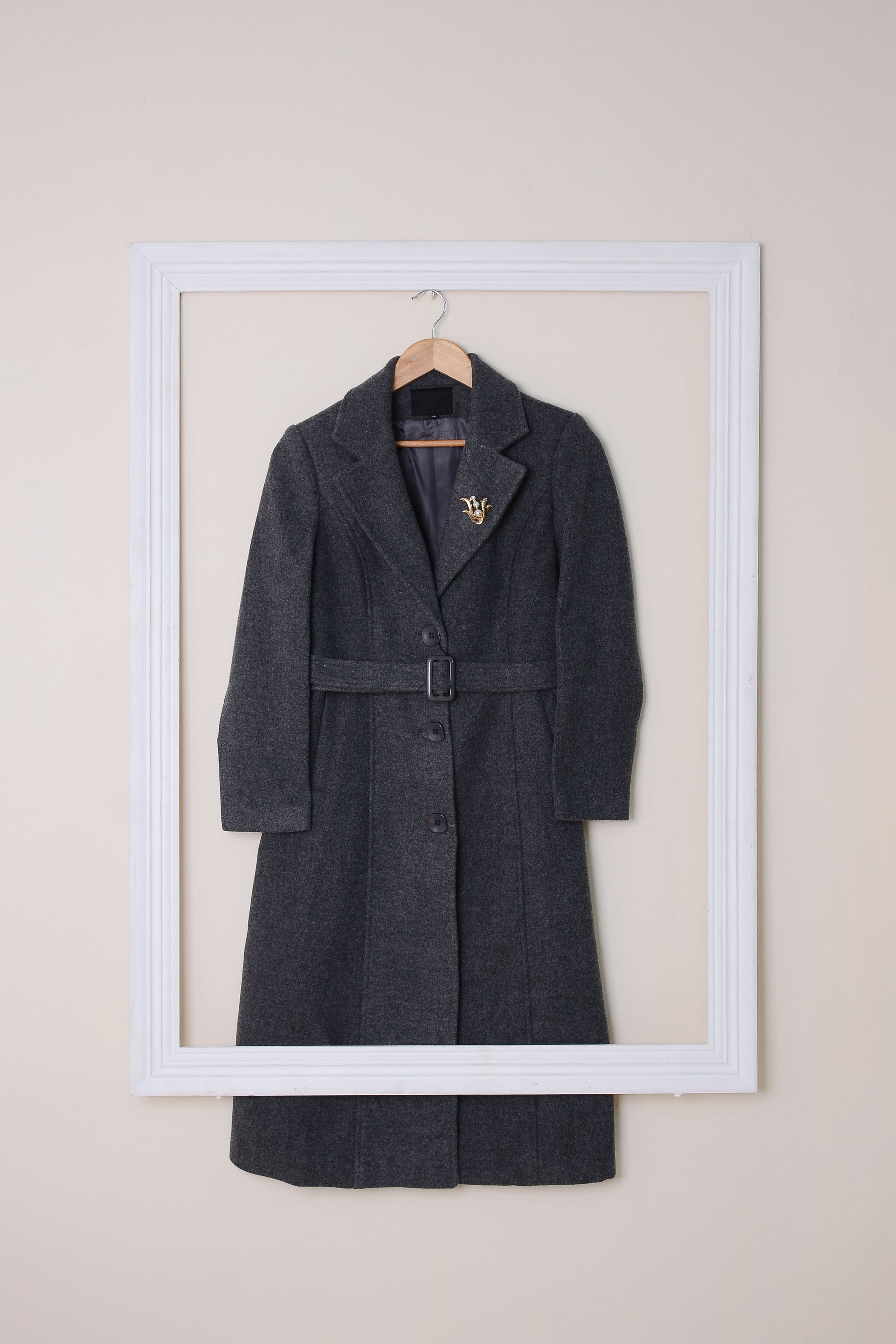 Ladies Winter Long Coats 18025-Grey