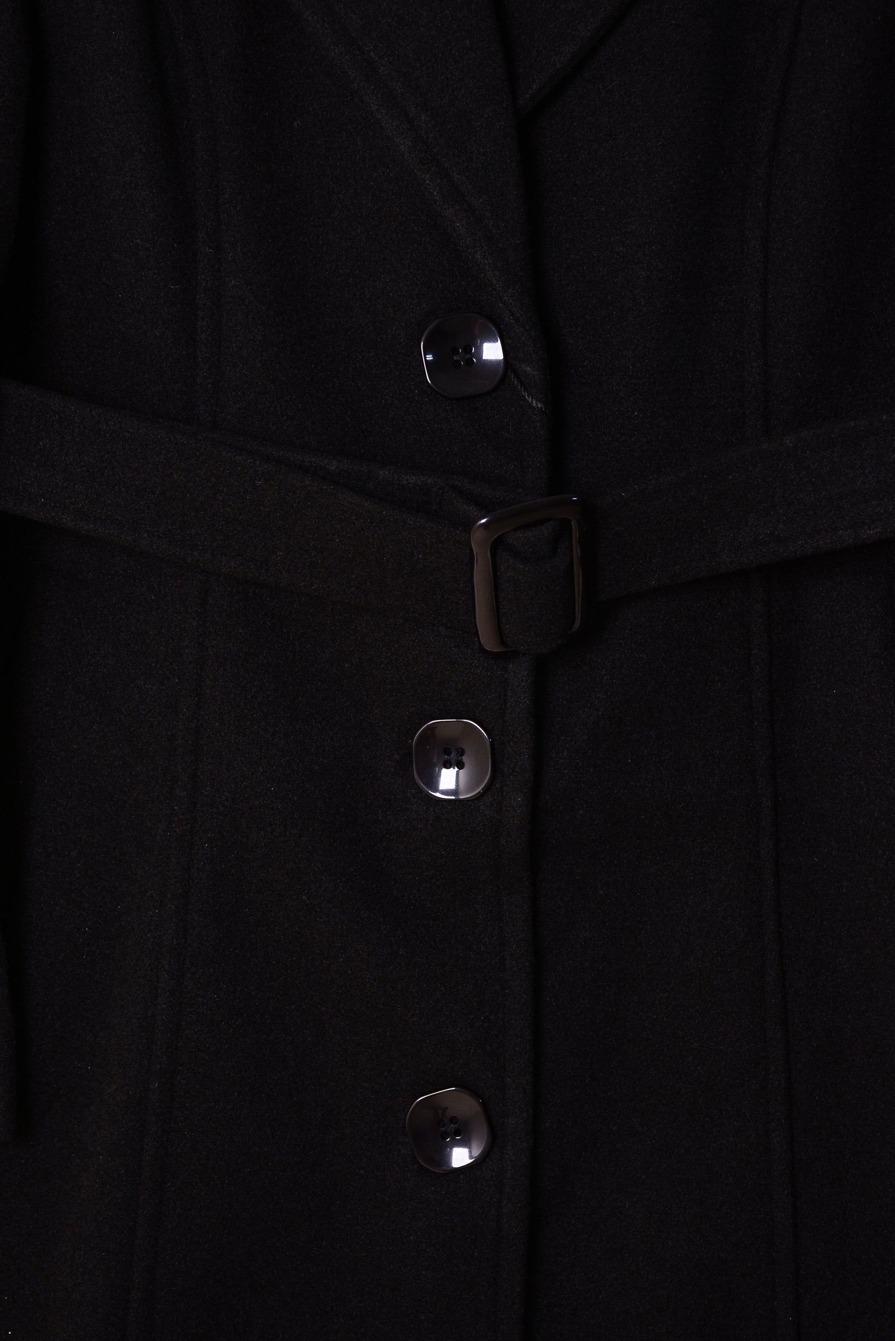 Ladies Winter Long Coats 18025-Black