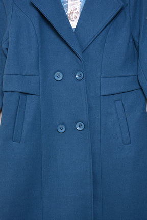 Ladies Winter Long Coats ykn-586 Zink