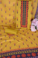 JB Women Lawn Unstitched 3Pc Suit D-867 Yellow
