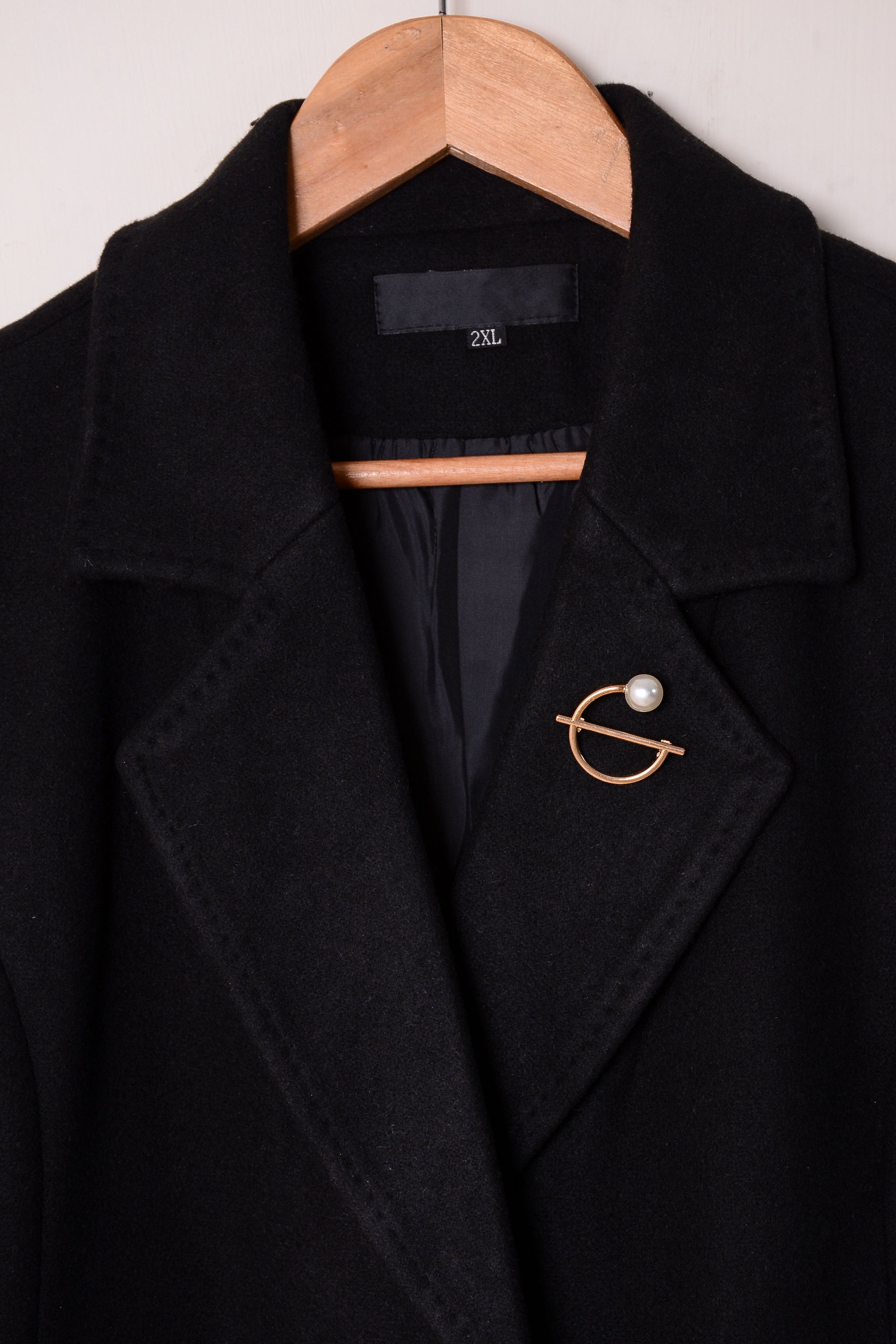 Ladies Winter Long Coats 816-Black