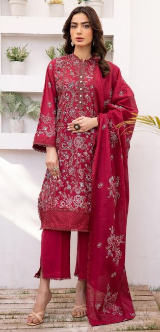 Mah Jabeen By Minakari Lawn Embroidered Suit M-707