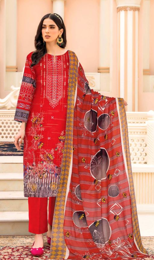 Danoori By Aadarsh Lawn Embroidered Suit AD-7104