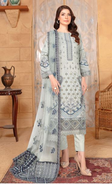 Reet By Mah e Rooh Lawn Embroidered Suit RT-7206
