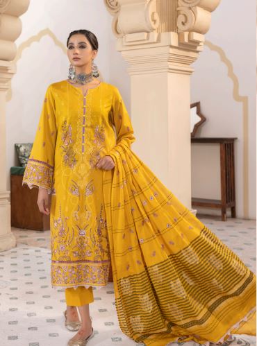 Eleganza Lawn Embroidered Suit EG-72