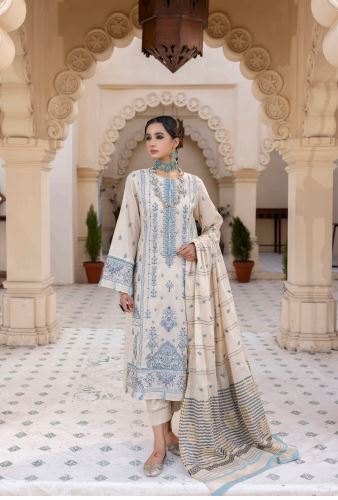 Eleganza Lawn Embroidered Suit EG-74