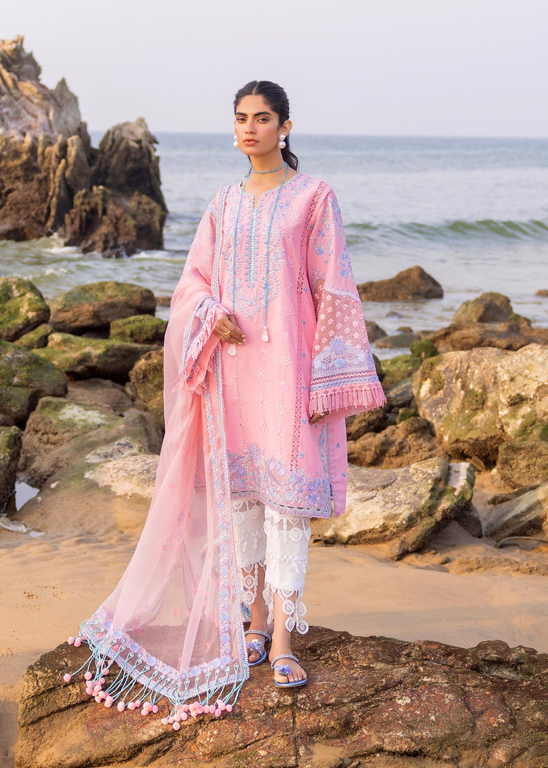 Siraa By Sadaf Fawad Khan Lawn Embroidered Suit Amira B