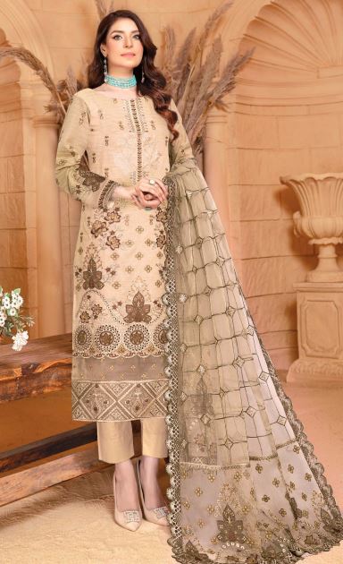 Reet By Mah E Rooh Lawn Embroidered Suit RT-7805 Skin