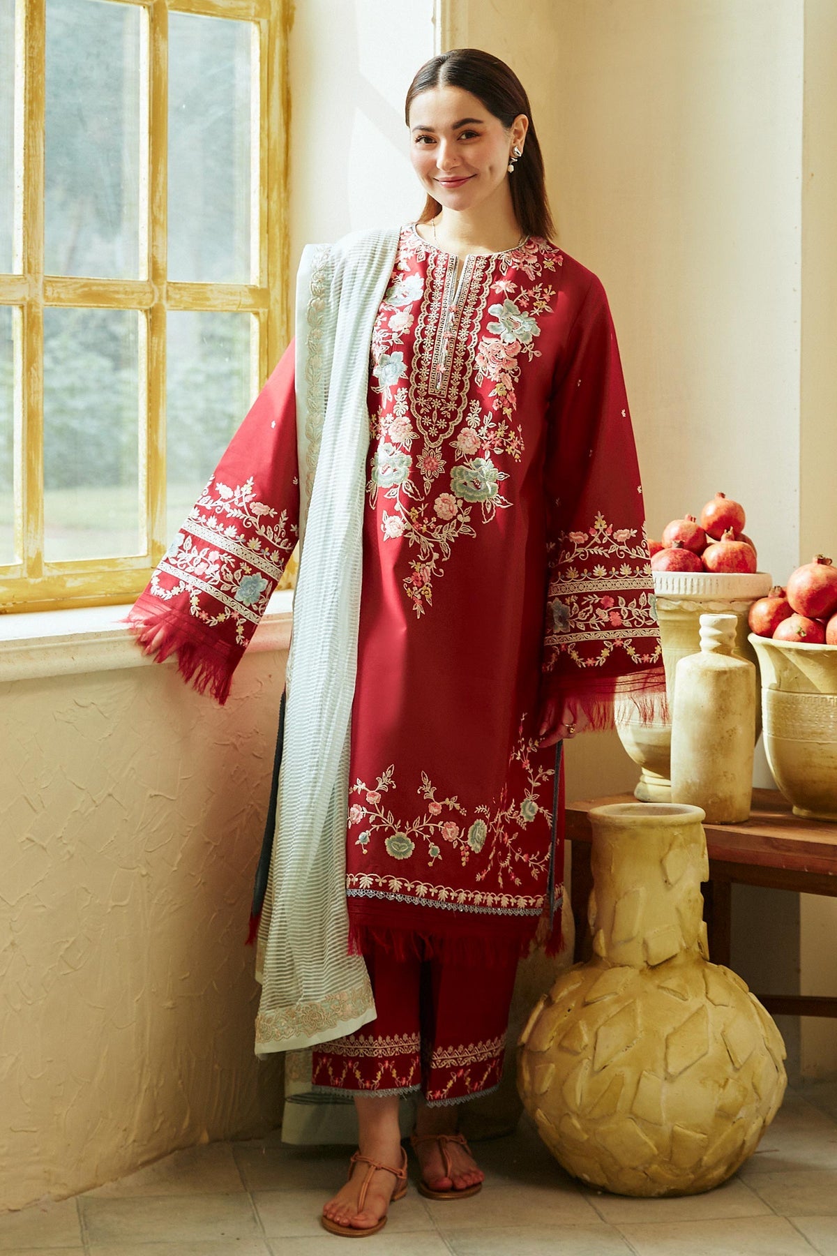 Coco By Zara Shahjahan Lawn Embroidered Suit 07A