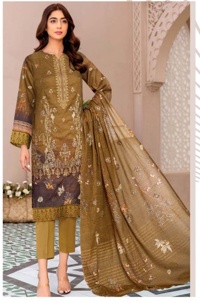 Sunahry Rang By Aadarsh Lawn Embroidered Suit AD-8208