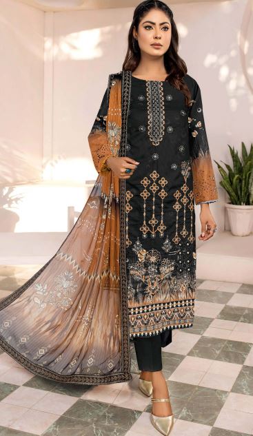 Pakiza By Aadarsh Lawn Embroidered Suit AD-8304
