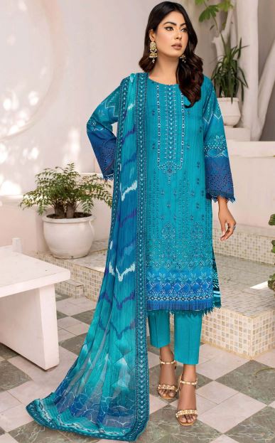 Pakiza By Aadarsh Lawn Embroidered Suit AD-8307