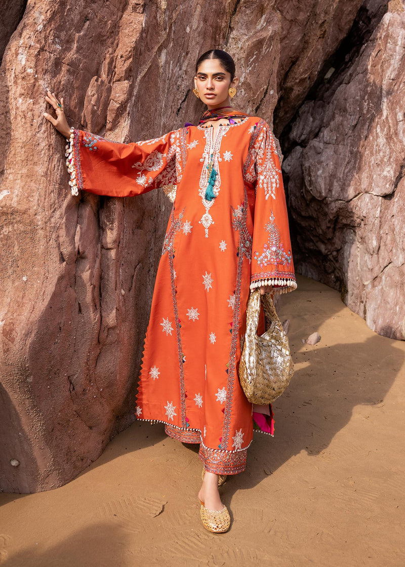 Siraa By Sadaf Fawad Khan Lawn Embroidered Suit Nuha B
