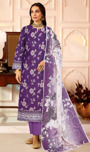 Mahtaab E Jabiin By Aadarsh Lawn Embroidered Suit AD-9008 Marjanda
