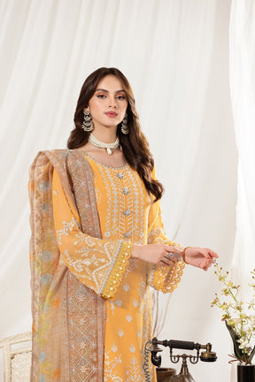 Dhaagay By Alizeh Fashion Embroidered Chiffon Suits Unstitched 3 Piece 04 Zayur