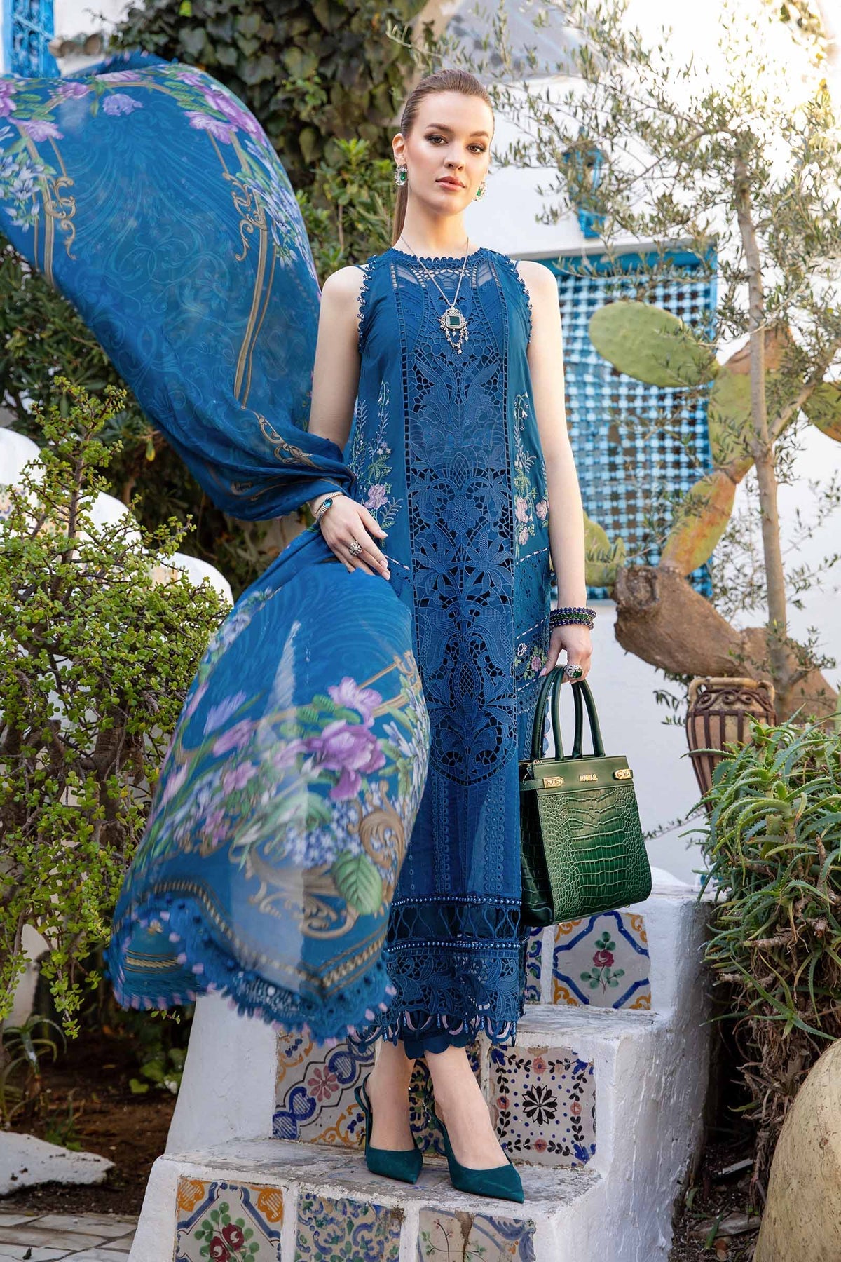 Maria B Lawn Embroidered Suit 15A