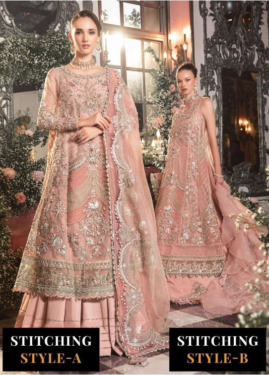 Mbroidered By Maria B Embroidered Organza Suits Unstitched 4 Piece D6