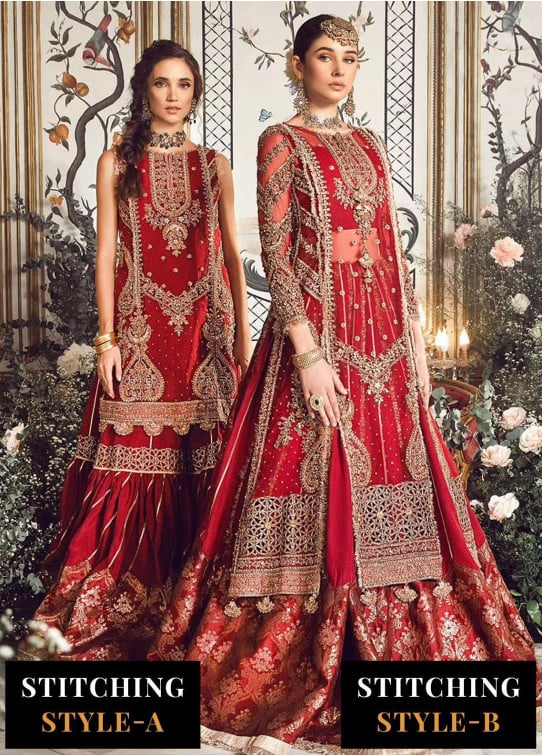 Mbroidered By Maria B Embroidered Organza Suits Unstitched 4 Piece D8