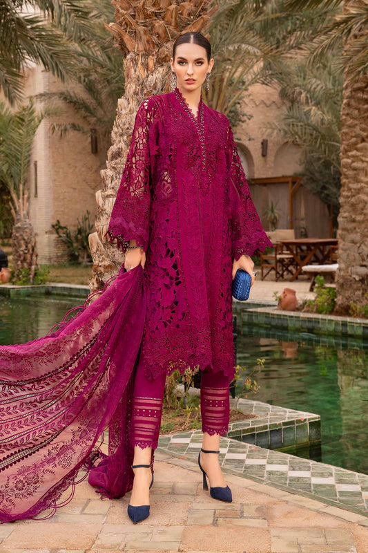 Maria B Lawn Embroidered Suit 09B