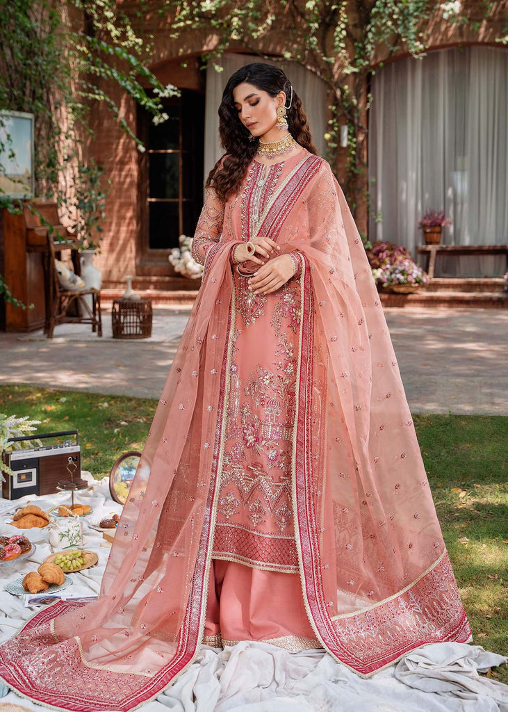 MehrBano By Akbar Aslam Organza Embroidered Suit UN-1495