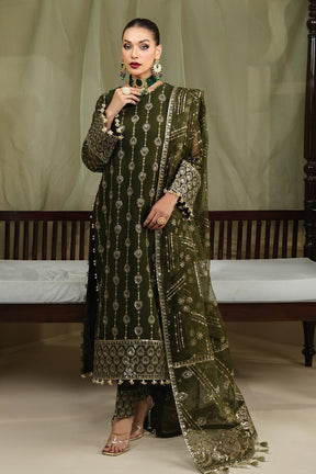 Alizeh Fashion Embroidered Chiffon Suits Unstitched 3 Piece IZEL  05