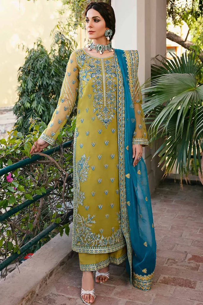 Davina By Akbar Aslam Organza Embroidered Suit UN-1486