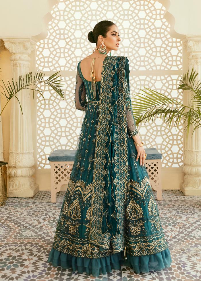 Maleo By Akbar Aslam Net Embroidered Suit UN-1384