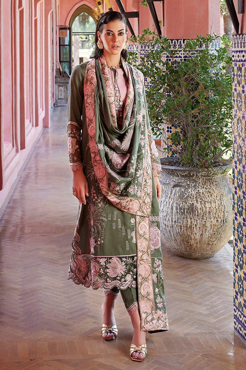 Moroccan Dream By Mushq Embroidered Suits Unstitched 3 Piece MNW-08 Nahla