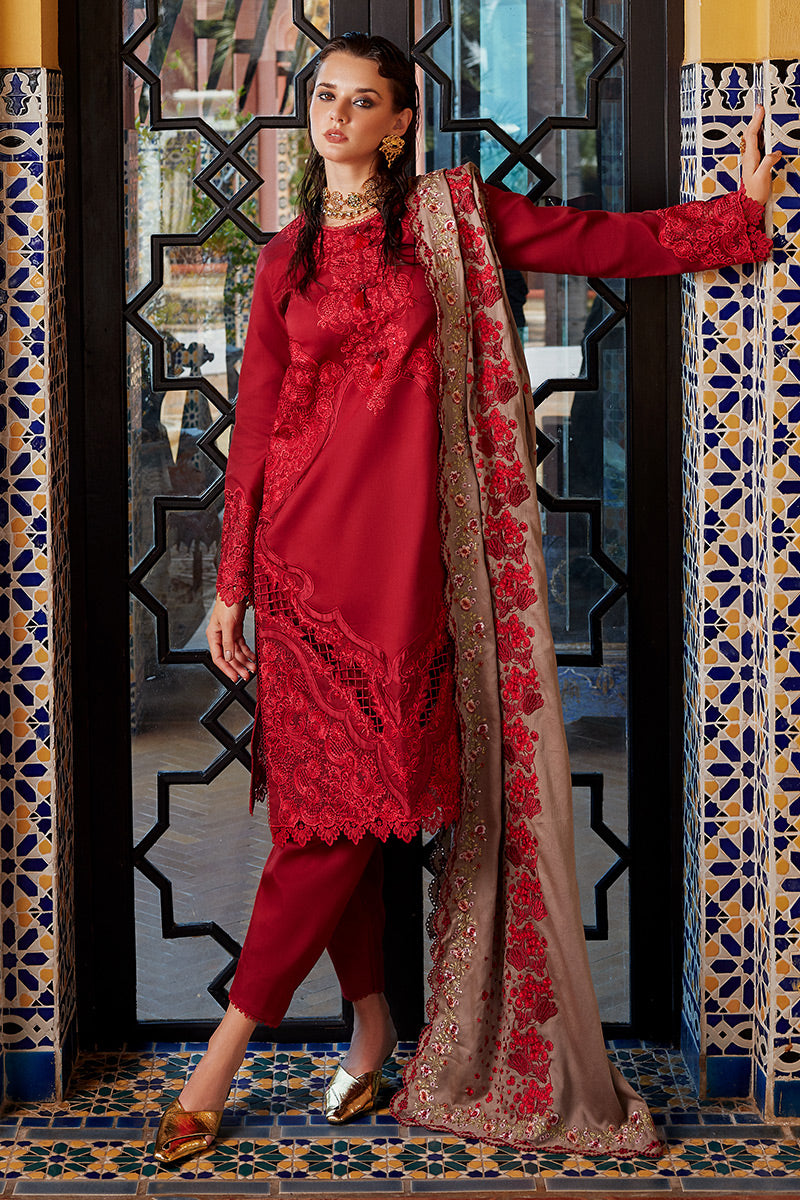 Moroccan Dream By Mushq Embroidered Suits Unstitched 3 Piece MNW-04 Naima