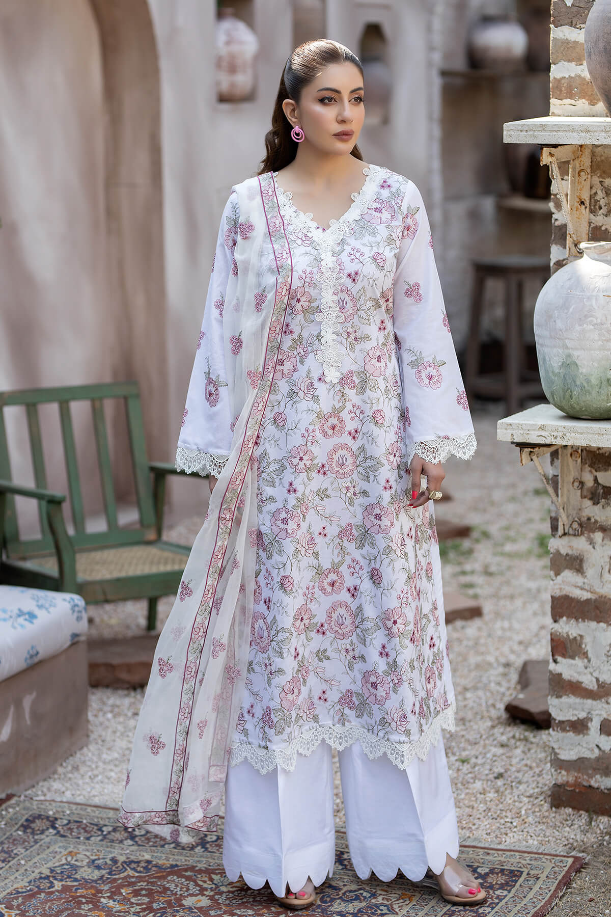 Jan e Jahan By Noor e Fajar Lawn Embroidered Suit NF-1211