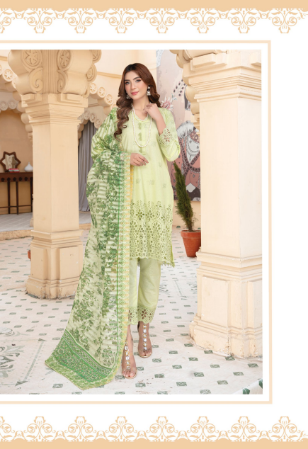 Noor E Jahan By Aadarsh Lawn Embroidered Suit 6302