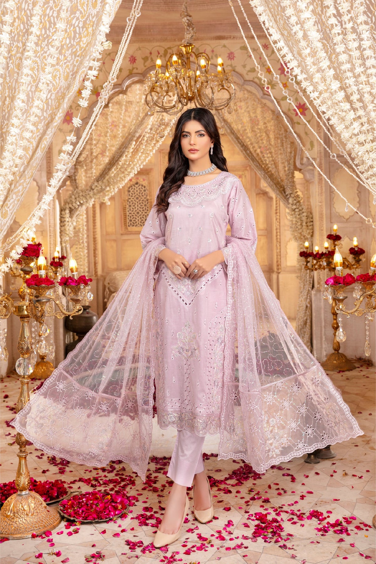 Rang E Bhaar By Mah E Rooh Lawn Embroidered Suit RB-6702 L-Pink
