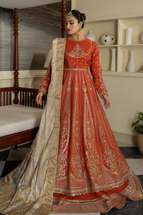 Jahaan Ara By Serene Premium Embroidered Raw Silk Suits Unstitched 3 Piece SRS-10 Gauhar