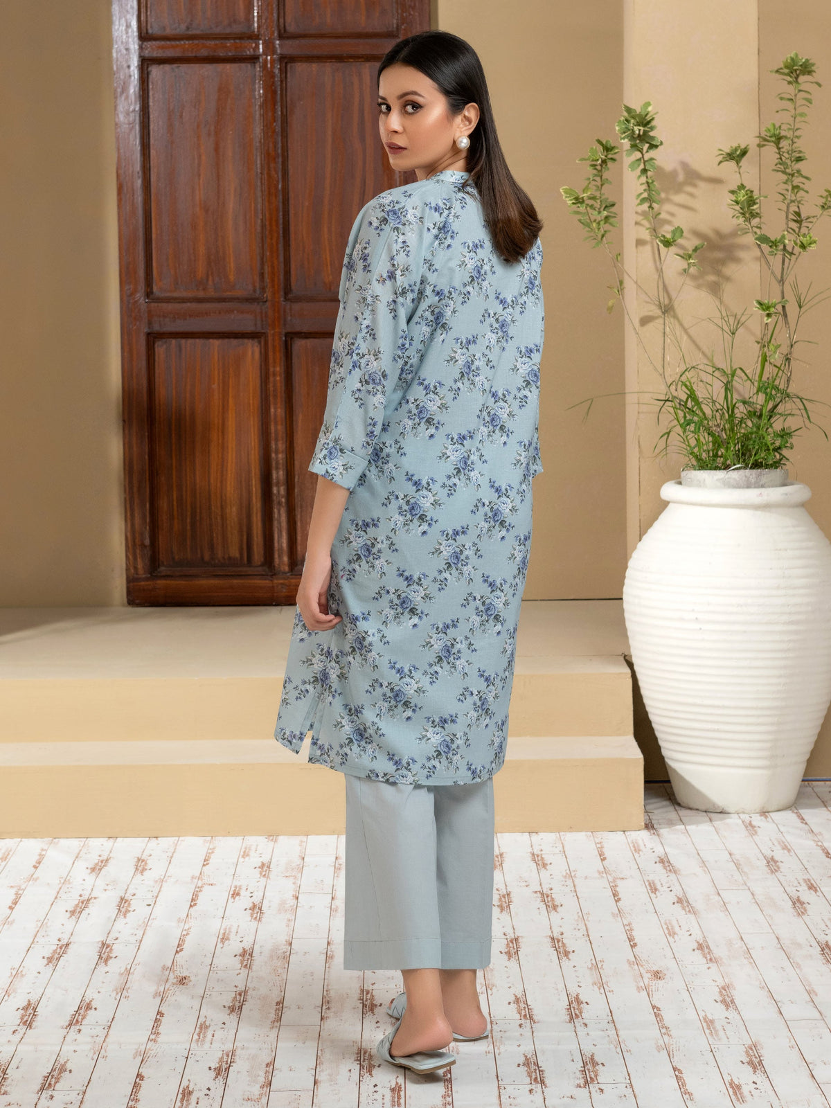 Limelight Summer Unstitched Printed 2PC Suit Ice Blue U2965