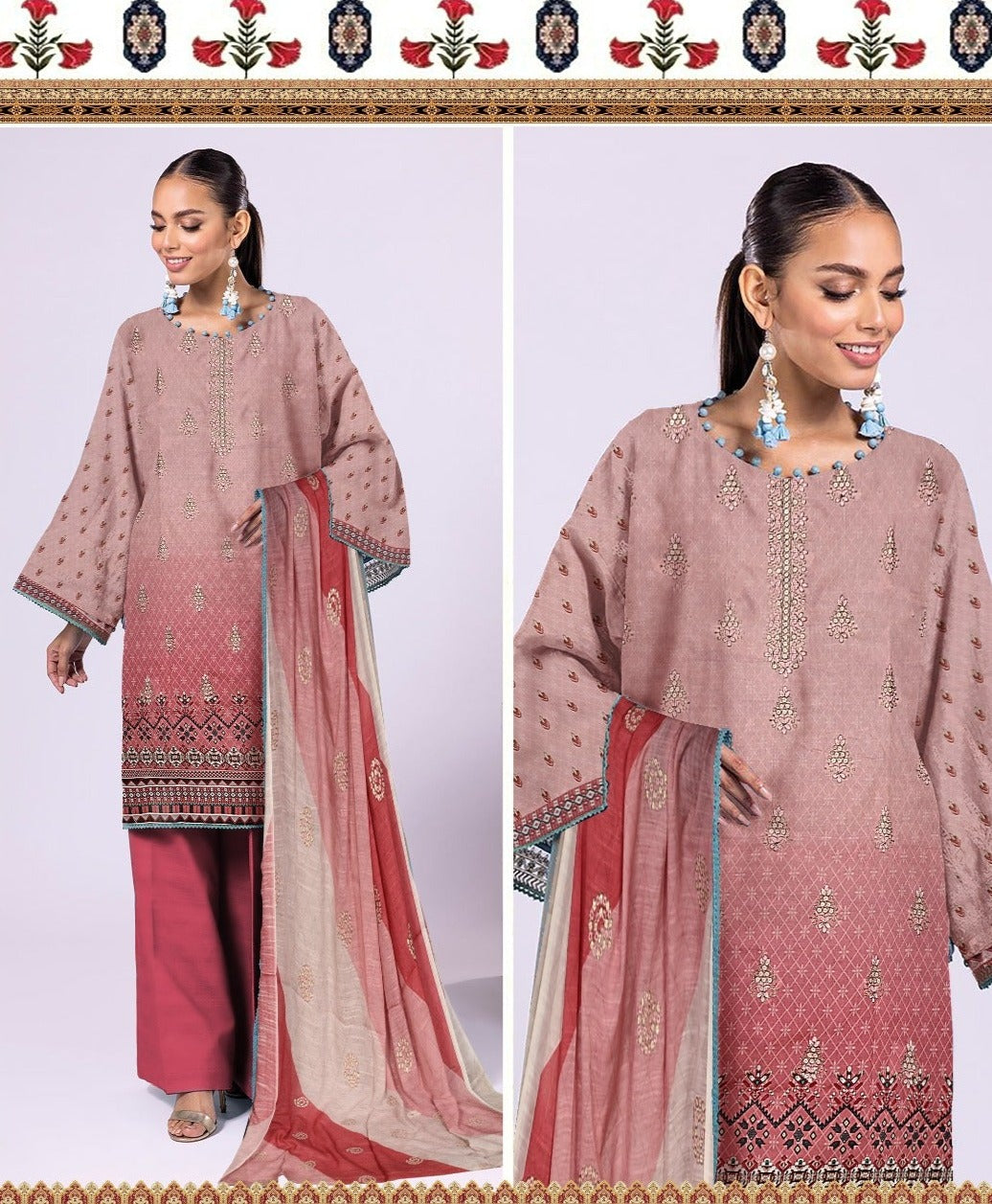 Mirha by JB Embroidered Lawn Unstitched 3Pc Suit PN-03