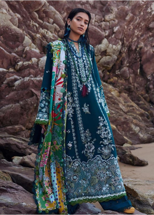 Elan Embroidered Khaddar Suits Unstitched 3 Piece EL23UW EW23-08 Freya