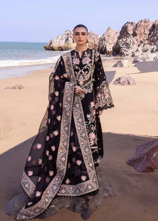Iris By Akbar Aslam Lawn Embroidered Suit 110 Black